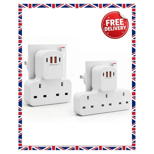 Double plug extension socket - extension,