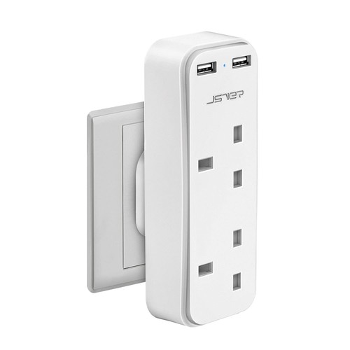 Double plug adaptor with - plug,