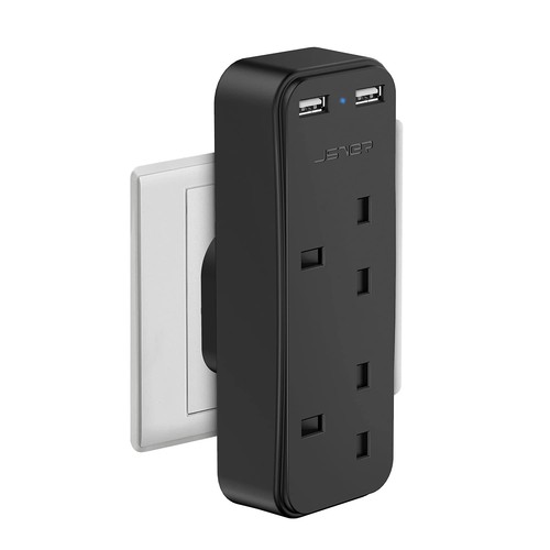 Jsver double plug adapter - double, with