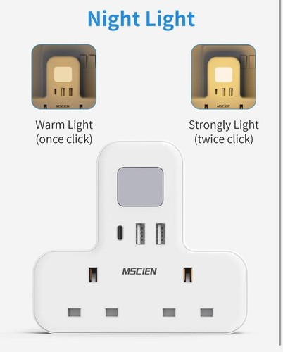 Double plug adaptor with - plug,