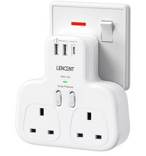 Double Plug Adaptor Surge