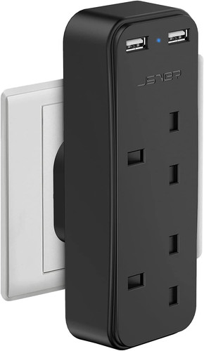 Double plug adapter with - plug,