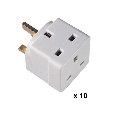 Way pin adaptor 13 amp - adaptor,