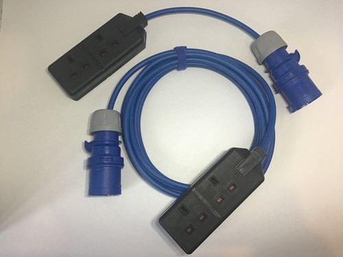 16a plug 13a double socket - 16a,