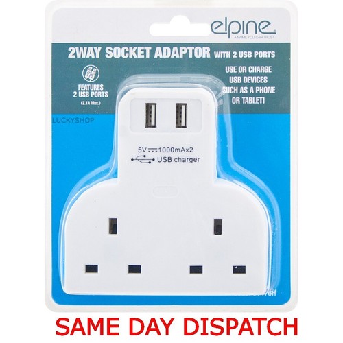 Double socket switch plug - plug, 2