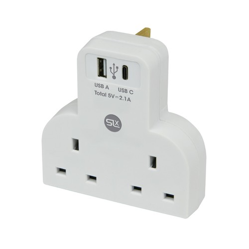 Slx double plug adaptor with - double,