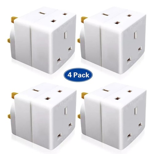 2way adaptor pin mains - 4x, 3