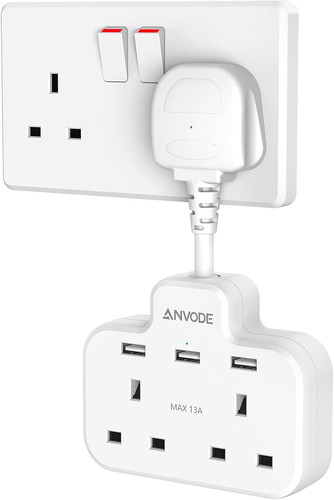 Double plug adapter - adapter, usb