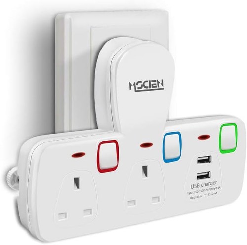 Double plug adapter - adapter, with