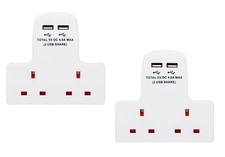 Dual USB Wall Adapter 13A