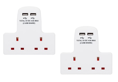 Dual usb wall adapter - adapter, 13a