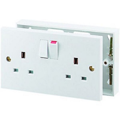 Single double socket - double,