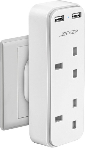 Double plug adaptor way uk - double,